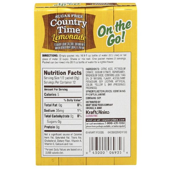 Country Time Lemonade Drink Mix Supply