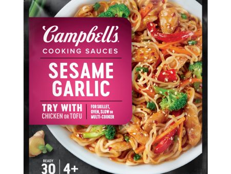 Campbell s Cooking Sauces, Sesame Garlic, 11 oz Pouch For Sale