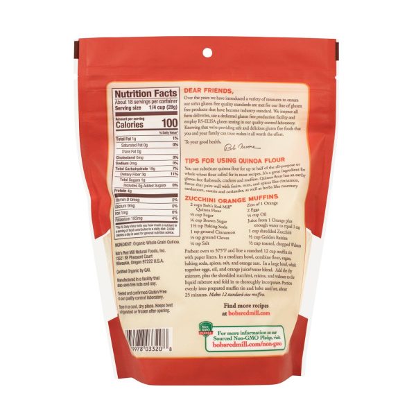 Bob s Red Mill Organic Quinoa Flour For Sale