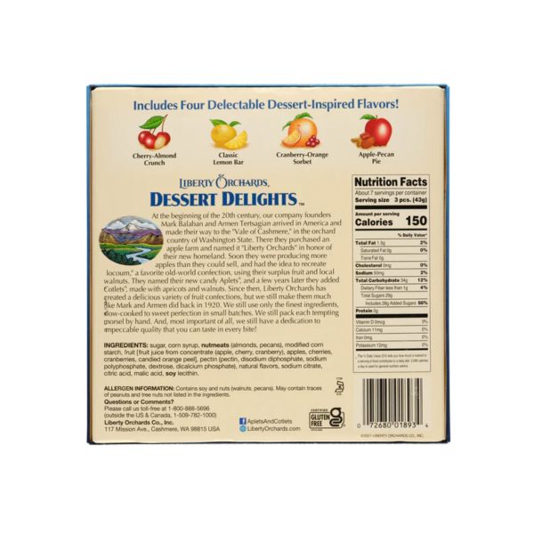 Liberty Orchards Dessert Delights, 10 Ounce Sale