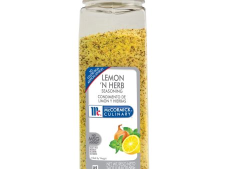 (Best By Oct 2024) McCormick Culinary Kosher Lemon  N Herb Seasoning, 24 oz Bottle For Discount