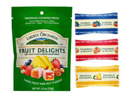 Liberty Orchards Fruit Delights, 4.5 Ounce Supply