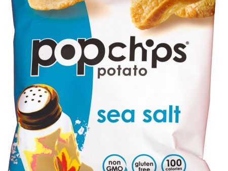 Popchips Potato Chips, Sea Salt, 0.8 Ounce Hot on Sale