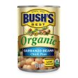 Bush s Best Organic Garbanzo Beans-Chick Peas, 15 Ounce Supply