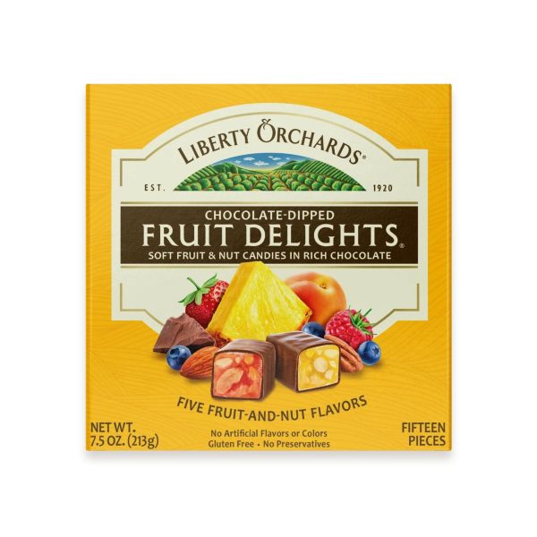 Liberty Orchards Chocolate-Dipped Fruit Delights, 7.5 Ounce Discount