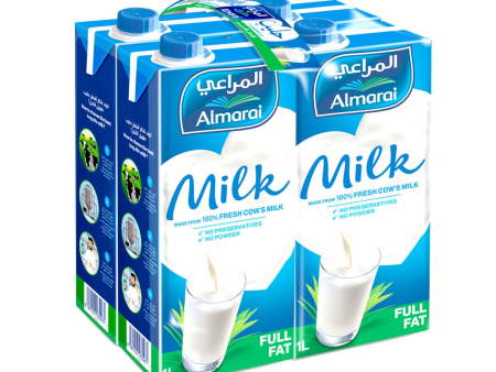 Almarai Full Fat Long Life Milk 1 Litre x Pack Of 4 Online