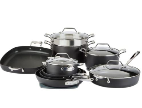 All Clad Metalcrafters 13 Piece Hard Anodized Nonstick Cookware Set Discount