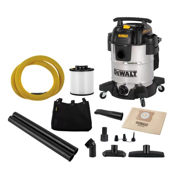 DeWalt DXV38S 1250W 38L Stainless Steel Wet & Dry Vacuum Sale