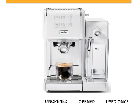 BREVILLE One-Touch CoffeeHouse II VCF147 Coffee Machine - White- clearance Hot on Sale