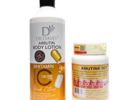 Arbutin Body Lotion & Arbutin Cream 3C3 - 1080ml+250g (Combo Pack) on Sale