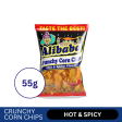 Alibaba Crunchy Corn Chips Hot & Spicy Flavor - 55g For Discount