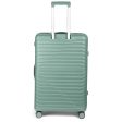 American Flyer Luggage Bag 24 Inch Check-in Luggage Trolly - Dark Green For Discount