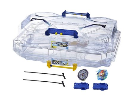 Beyblade Burst Evolution Switchstrike Battle Tower  - Includes 2-Level Beystadium, Battling Tops, & Launchers - Age 8+ Hot on Sale