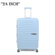 American Flyer Luggage Bag 24 Inch Check-in Luggage Trolly - Light Blue Discount