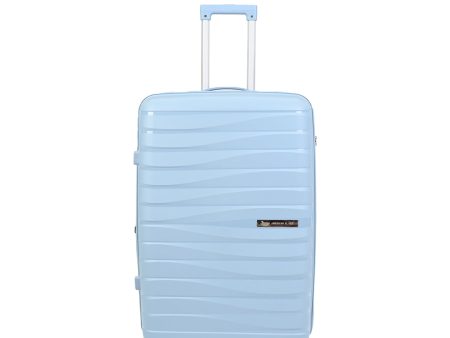 American Flyer Luggage Bag 24 Inch Check-in Luggage Trolly - Light Blue Discount