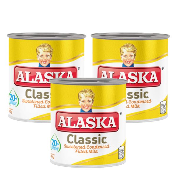 Alaska Classic Sweetened Condensed Filled Milk - 300ml (2+1) Offer on Sale