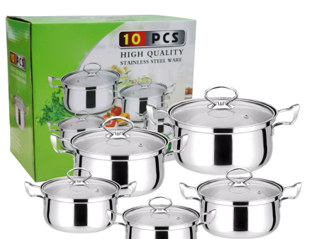 Advanced Technology High Quality Stainless Steel Ware - 10 Pcs Hot on Sale