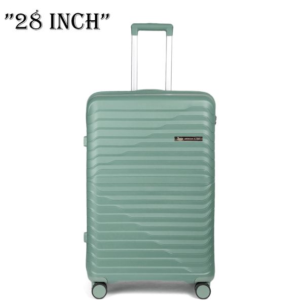 American Flyer Luggage Bag 28 Inch Check-in Luggage Trolly - Dark Green For Discount