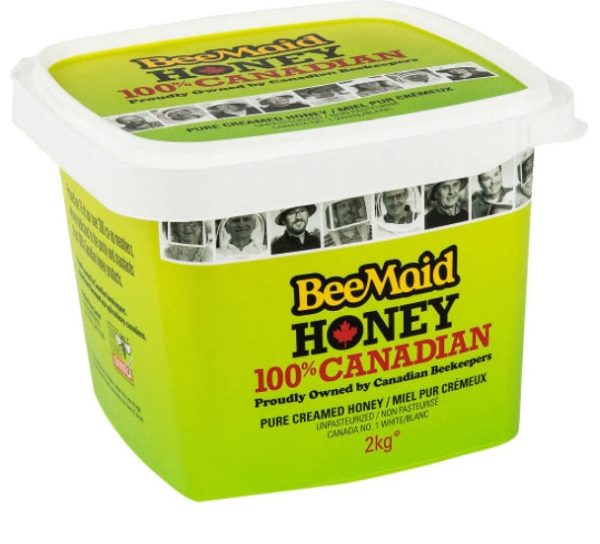 BeeMaid Pure Creamed Honey, 2 kg (Made in Canada) Sale