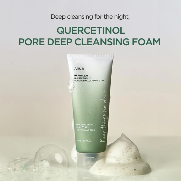 Anua Heartleaf Quercetinol Pore Deep Cleansing Foam - 150ml Online Sale