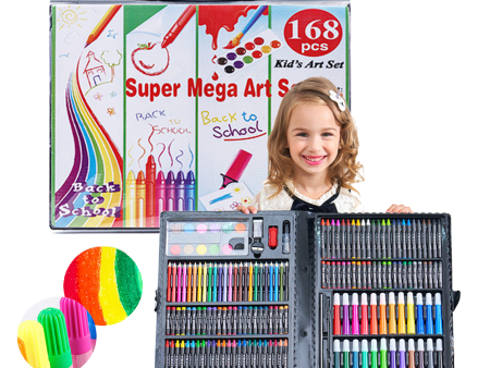 Back To School Portable Kids Drawing Art Set 168Pcs Online now