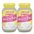 BUENAS Nata De Pina Pineapple Gel in Syrup 340g × 2 Pcs (Offer) Discount