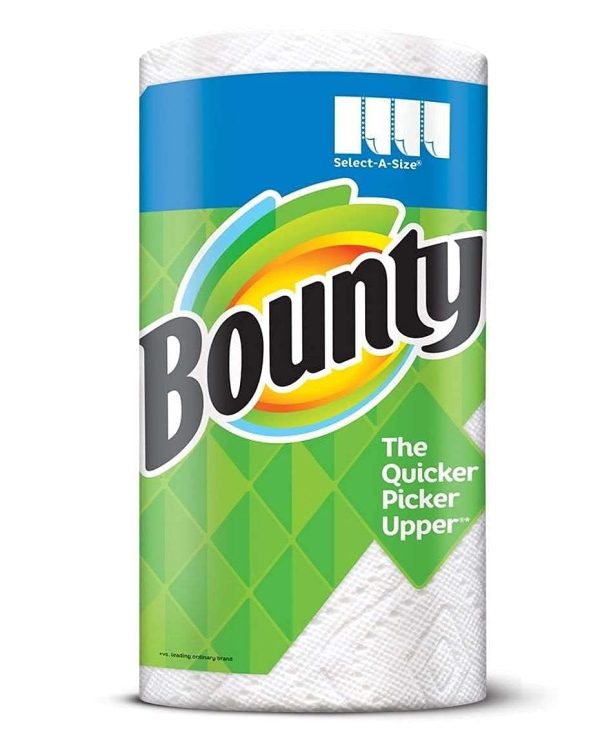 Bounty Plus Select-A-Size Paper Kitchen Towels, 86 sheets x 2 pack Fashion