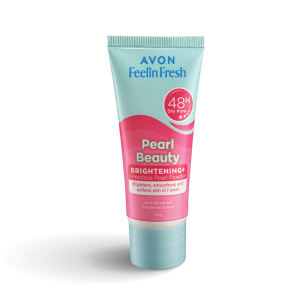 Avon Feelin Fresh Pearl Beauty Anti-Perspirant Deo Cream - 55g Supply