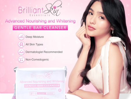 Brilliant Skin Advanced Nourishing & Whitening Gentle Bar Cleanser - 135g Online Hot Sale