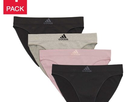 Adidas Seamless Bikini- Color: 2-Black, 1-Pink, 1-Grey, Pack of 4 Cheap