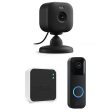 Blink Video Doorbell & Sync Module in Black + Blink Mini 2 Cam in Black Online Sale