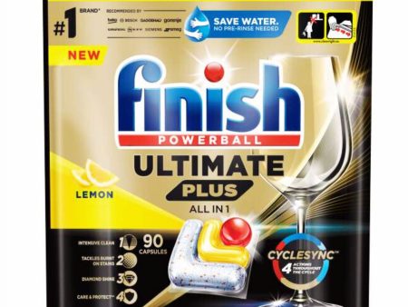 Finish Powerball Ultimate Dishwasher Detergent Tablets for Ultimate Clean & Shine, 90 Tabs on Sale