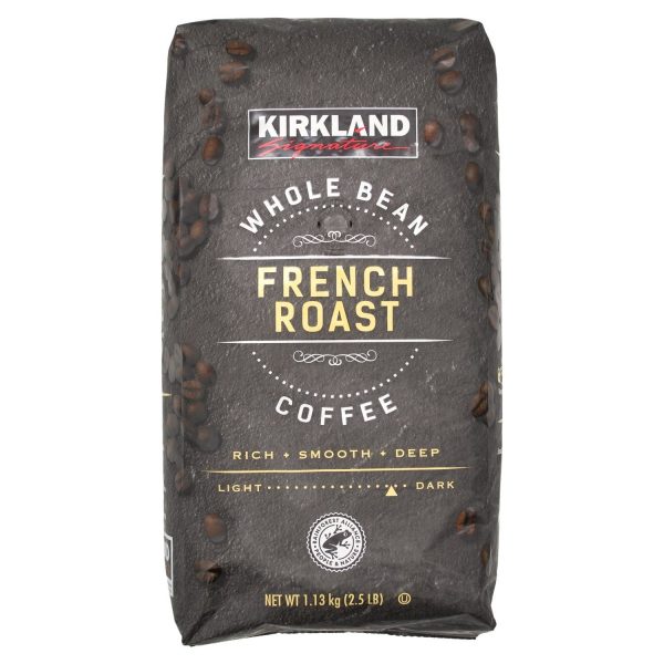 Kirkland Signature Whole Bean Coffee, French Roast Cheap