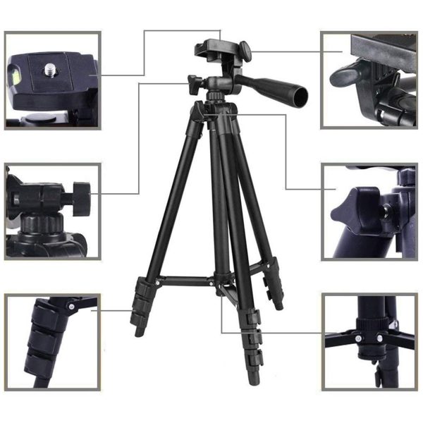 LINKCOOL 42  Aluminum Lightweight Portable Camera Tripod  - Black. on Sale