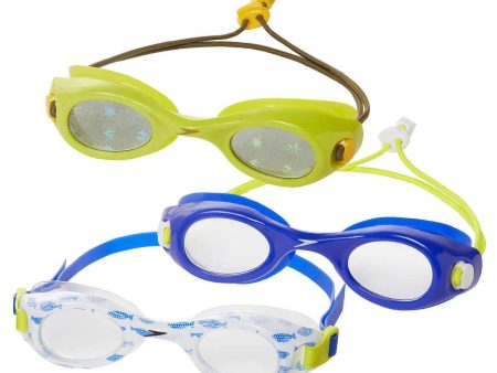 Speedo Kids Unisex Swim Goggles (3-Pack). For Sale