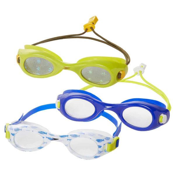 Speedo Kids Unisex Swim Goggles (3-Pack). For Sale