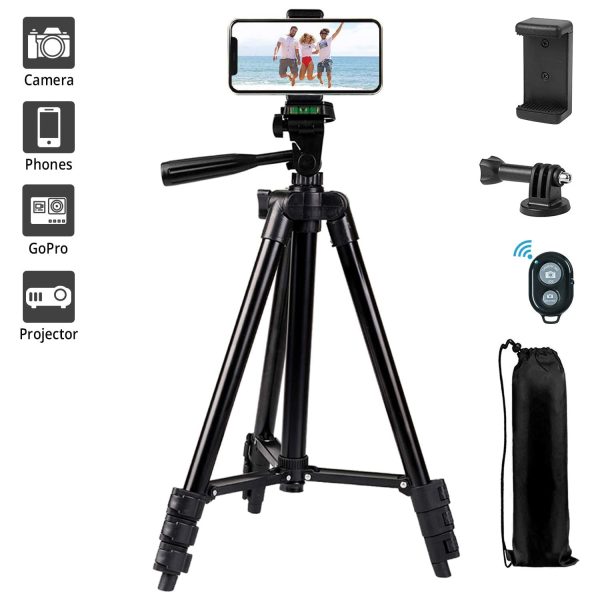 LINKCOOL 42  Aluminum Lightweight Portable Camera Tripod  - Black. on Sale