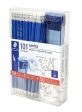 Staedtler Pencils Norica Graphite HB2 Graphic 101 Piece 50 Pencils + 1 Pencil Sharpener + 50 Eraser Caps HB For Sale