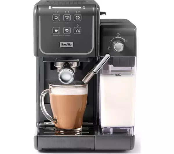 BREVILLE One-Touch CoffeeHouse II VCF146 Coffee Machine - Grey For Cheap