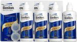 Boston Simplus Multi-Action Solution, 4x 120ml Contact Lens Solution for Rigid Gas Permeable Contact Lenses - Clean, Disinfect & Condition with 4x Lens Cases Hot on Sale