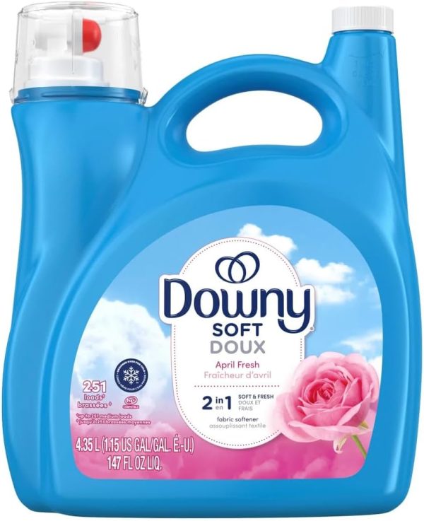 Downy Fabric Softener Liquid  2 in 1 (4.35L, April Fresh Soft Doux) Hot on Sale