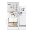 BREVILLE One-Touch Coffee Machine (White & Rose Gold) VCF108--- clearance on Sale