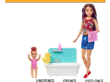 Barbie Skipper Babysitters INC Dolls and Playset Bath time Playset with Skipper Doll FHY97_FXH05---- clearance For Cheap