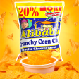 Alibaba Crunchy Corn Chips Nacho Cheese Flavor - 120g Discount