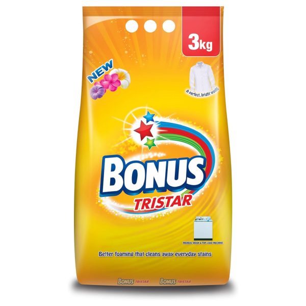 Bonus Tristar Washing Detergent Powder - 3Kg Supply