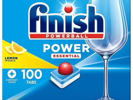 Finish Dishwasher Tablets All In 1 Powerball XXXL Lemon, 100 Tablets For Cheap