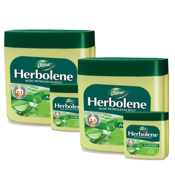 Dabur Herbolene Aloe Petroleum Jelly - 425ml + 115ml (2 Pcs) on Sale