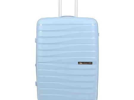 American Flyer Luggage Bag 32 Inch Check-in Luggage Trolly - Light Blue For Discount