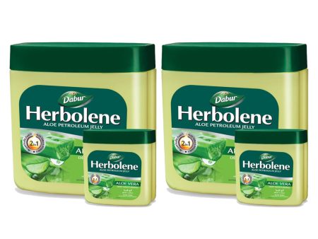 Dabur Herbolene Aloe Petroleum Jelly - 425ml + 115ml (2 Pcs) on Sale