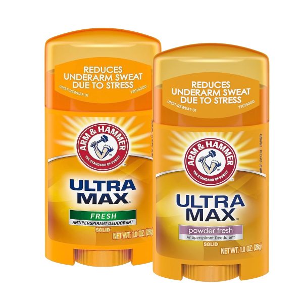 Arm & Hammer Ultra Max Fresh + Powder Fresh Deodorant - 28g × 2Pcs (Offer) For Cheap